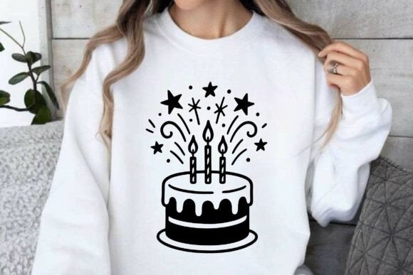 Download Minimalist Birthday Cake Sparkle Vector - Birthday Collection