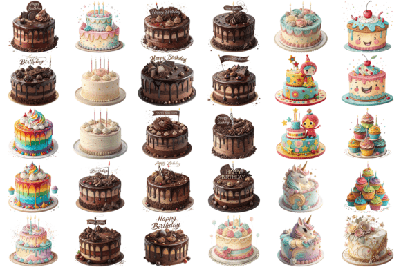 Download 31 Birthday Cake Clipart PNG Bundle - Birthday Collection