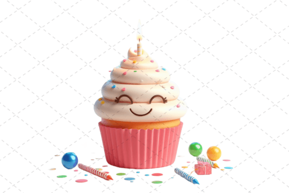 Download Birthday Cupcake Watercolor Clipart - Birthday Collection