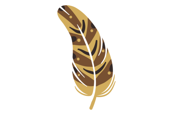 Download Bird Feather in Ethnic Style. Soft Pluma - Premium Resources