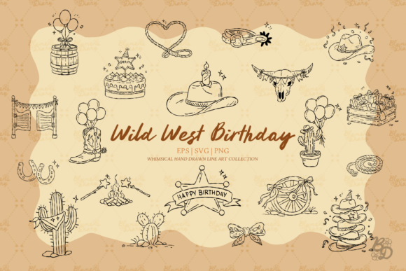 Download Wild West Birthday Clipart - Birthday Collection