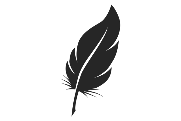 Download Quill Icon. Bird Feather Symbol. Black W - Premium Resources