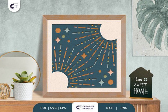 Download Boho Decoration 3D Shadow Box SVG - Decoration Collection